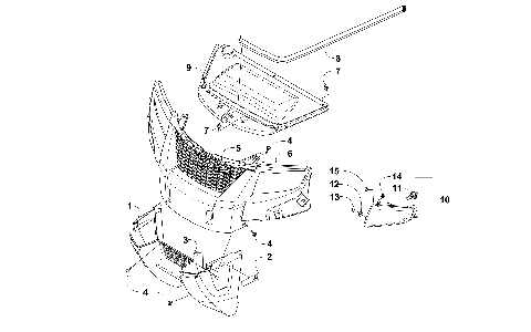 GRILL AND HEADLIGHT ASSEMBLY [301269]