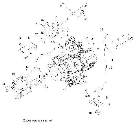 ENGINE, MOUNTING - R07RH50AF/AR/AT (49RGRENGINEMTG07500EFI)