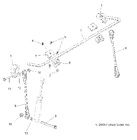 SUSPENSION, STABILIZER BAR, FRONT - R09VH76 ALL OPTIONS (49RGRSTABILIZERFRT09RZR)