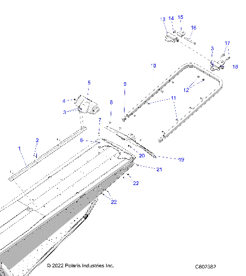 BODY, BUMPER, REAR, SNOWFLAP and TAILLIGHT COVER - S23CFE5TSL (C602382)