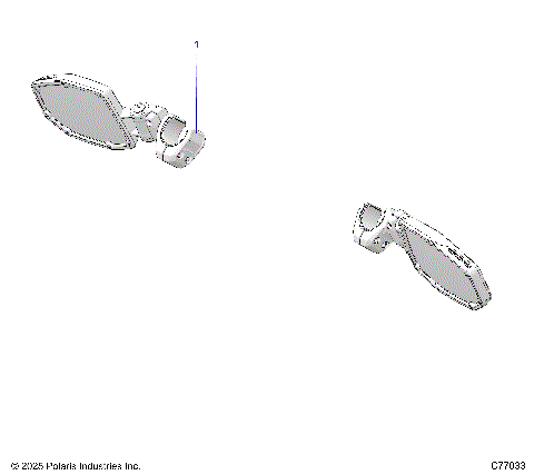 BODY, MIRRORS - Z25RRL2KAL (C77033)