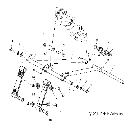 SUSPENSION, TORQUE ARM, FRONT - S12CN8/CY8 ALL OPTIONS (49SNOWFTA12ASLT)
