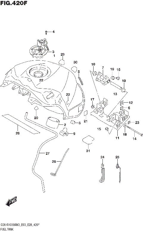FUEL TANK (GSX-R1000A:E33)
