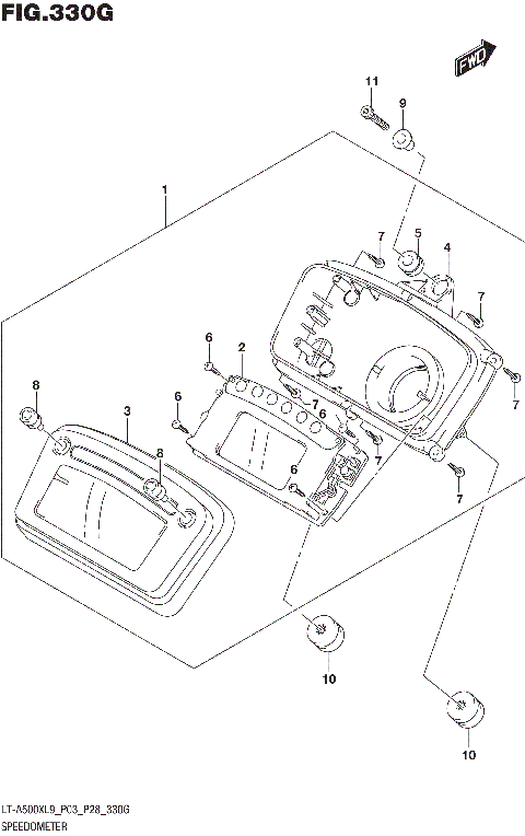 SPEEDOMETER (LT-A500XPZL9 P03)