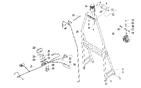 STROBE AND WORK LIGHT ASSEMBLY [94885]
