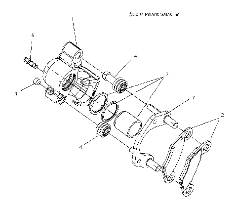 BRAKES, FRONT and REAR CALIPERS - A08LH27AW/AX/AZ (49ATVCALIPER08SP300)