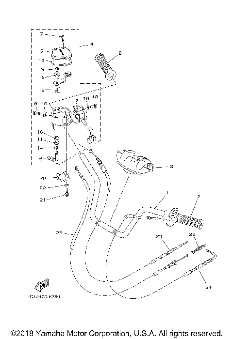 STEERING HANDLE CABLE