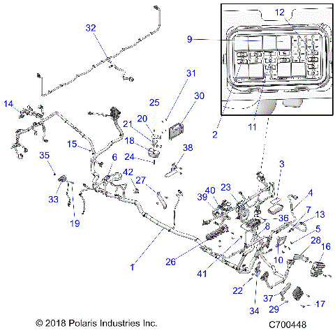 ELECTRICAL, WIRE HARNESS - R19RSB99A9/B9 (C700448)