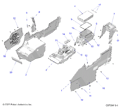 BODY, CENTER CONSOLE - G24G2K99A/99B (C0706416-1)
