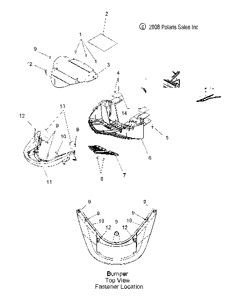 BODY, FRONT BUMPER and NOSEPAN - S09PB6FS/FE (49SNOWBUMPER09SHIFT)