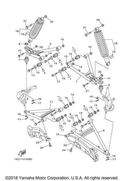 FRONT SUSPENSION WHEEL