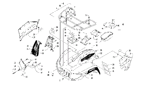 FRONT RACK, BODY PANEL, AND HEADLIGHT ASSEMBLIES [301817]