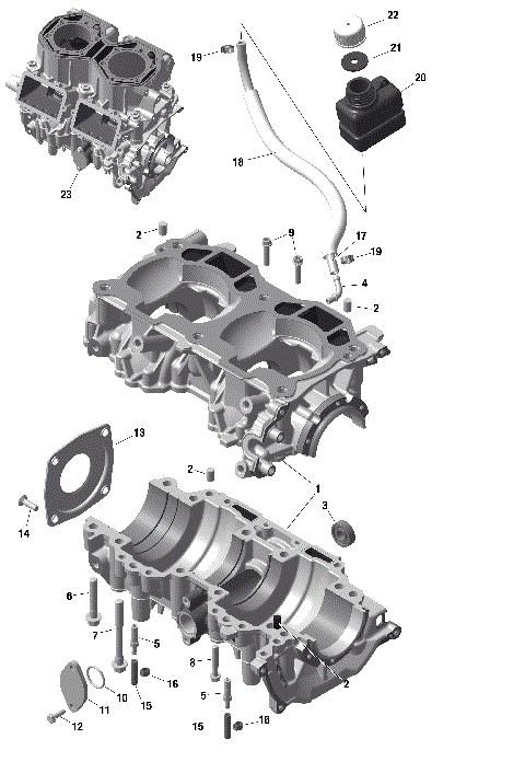 01- ROTAX - Crankcase