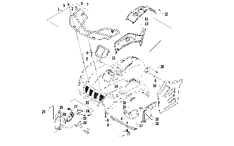 FRONT RACK AND HEADLIGHT ASSEMBLY [88814]