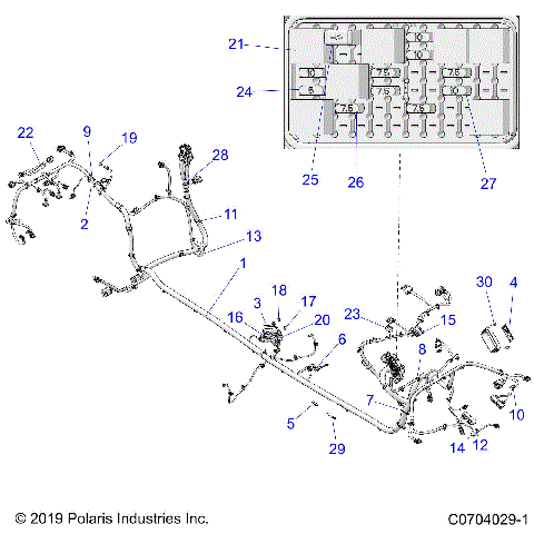 ELECTRICAL, WIRE HARNESS, CHASSIS - Z20R4B92AC/BC/AK/BK/AR/BR/C92AC/BC/AE/BE/AR/BR/LE/LT/E92AH/BH/AT/BT (C0704029-1)