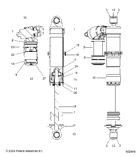 SUSPENSION, SHOCKS, IFS, INTERNALS - S26TDZ8RS (602946)