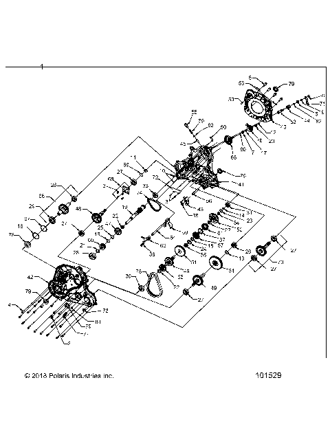 DRIVE TRAIN, MAIN GEARCASE - A20SXE85AF/AP/A9/CAF/CAP/CA9/V85AP/CAP (101529)
