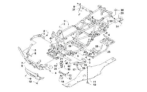FRAME AND RELATED PARTS [301033]