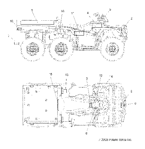 BODY, DECALS - A10CL76AA (49ATVDECAL106X6)