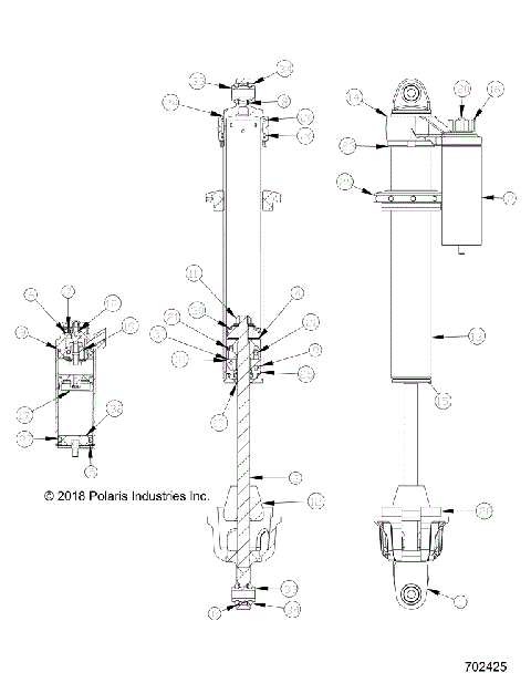 SUSPENSION, FRONT SHOCK INTERNALS - Z19VFM99AL (702425)