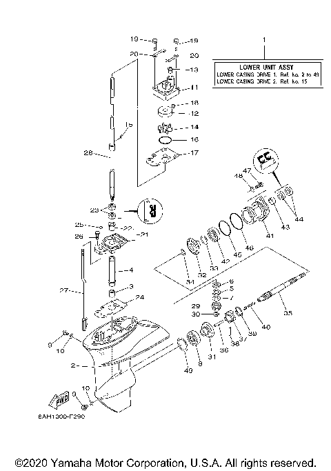 LOWER CASING DRIVE 1