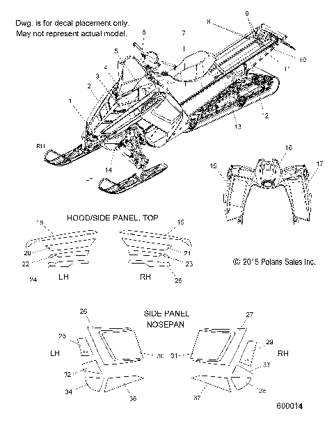 BODY, DECAL, LTD - S16CW8 (600014)