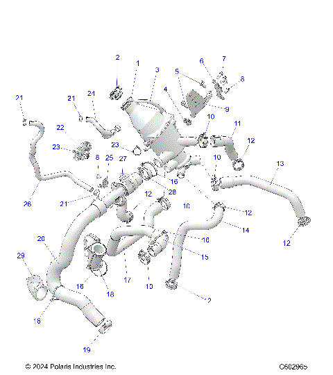 ENGINE, COOLING SYSTEM - S25TDV8MS (C602965)