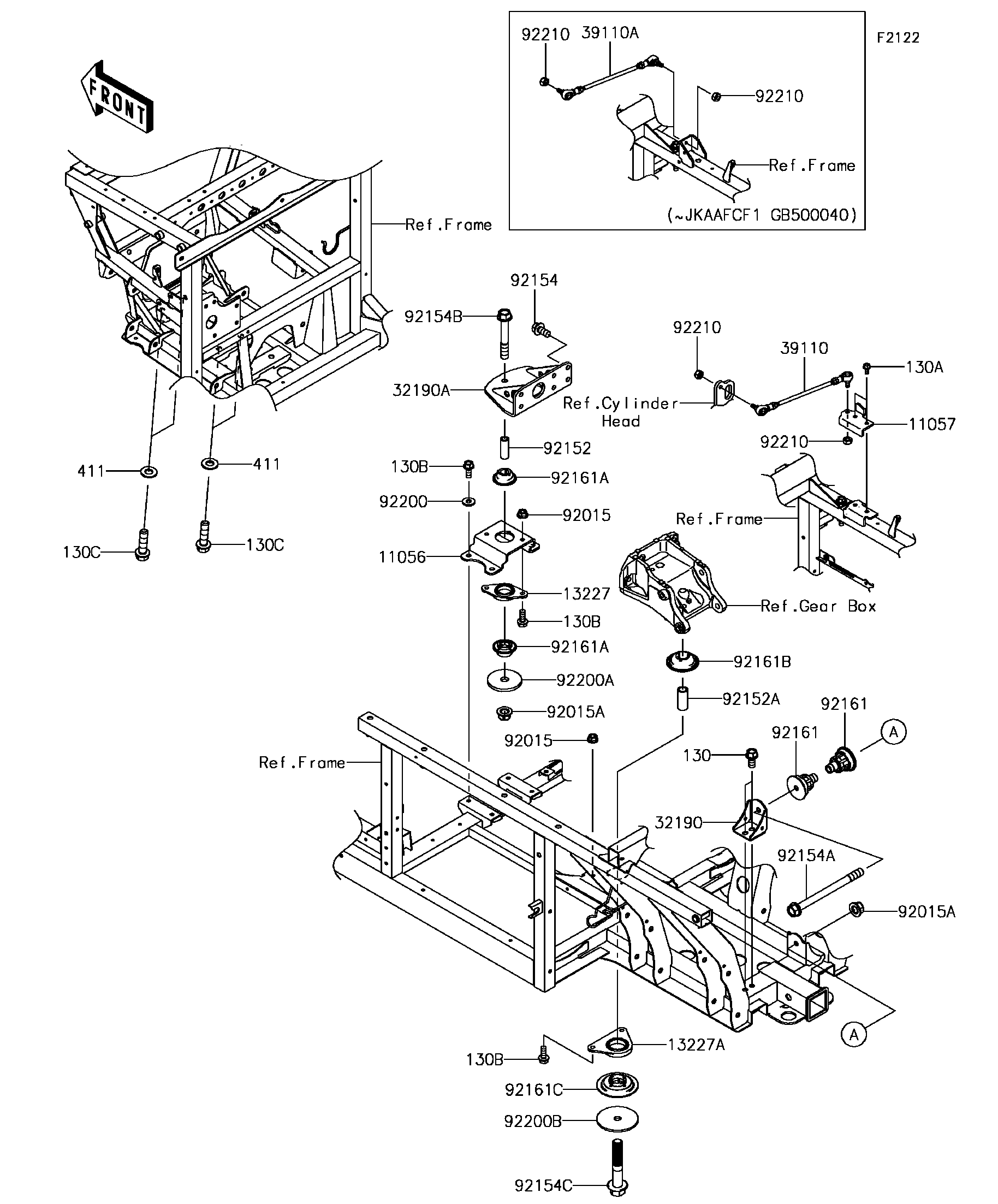 2016 Kawasaki MULE PRO-DX EPS LE DIESEL Engine Mount Utility