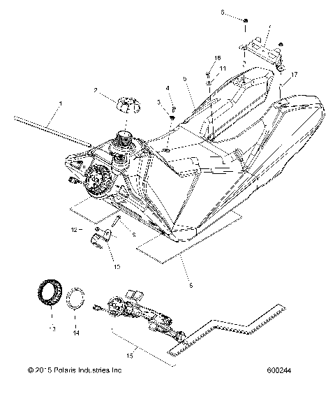 FUEL SYSTEM, FUEL TANK ASM. - S19EEC8PS/PEB ALL OPTIONS (600244)