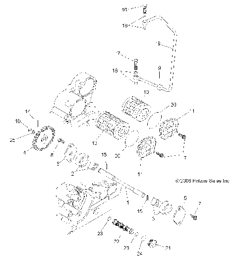 ENGINE, LUBRICATING SYSTEM - A07GP52AA/AB (49ATVOILPUMP07OUT525)