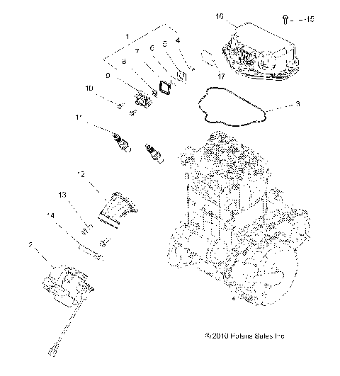 ENGINE, THROTTLE BODY MOUNTING - A11CF76AA (49ATVTHROTTLEBODY116X6)