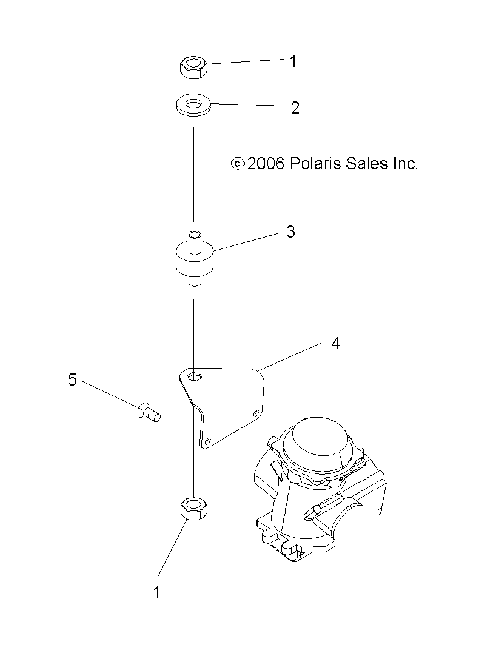 ENGINE, CARBURETOR BRACKET - A07CA32AA (49ATVCARBBRKTBOSS)