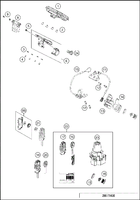 INSTRUMENTS / LOCK SYSTEM
