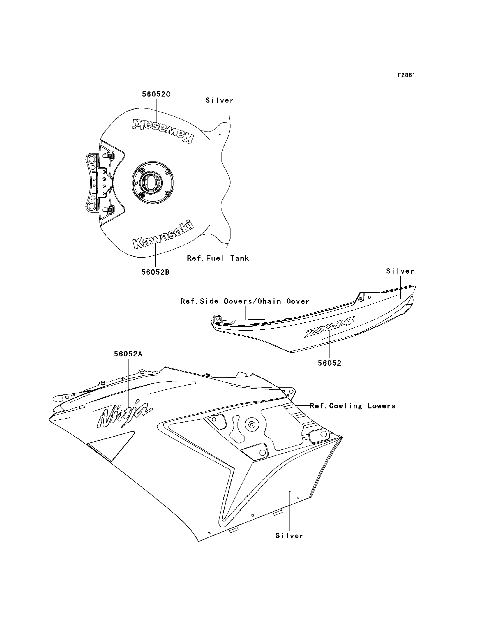 inqページ Cowling lowers for KAWASAKI ZX1002MMFNL 2021 — IMPEX JAPAN