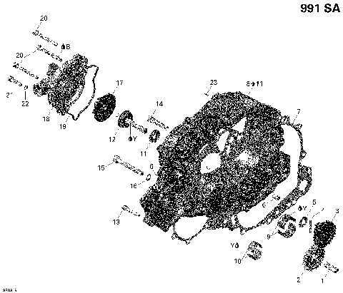 01- Clutch Cover And Water Pump