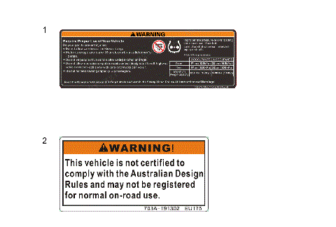 SAFETY WARNING LABEL