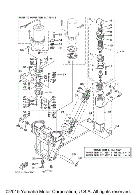 POWER TRIM TILT ASSY 1