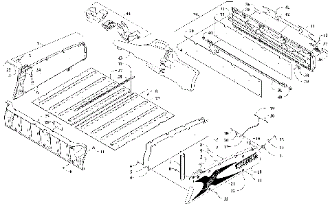 CARGO BOX AND TAILGATE ASSEMBLY [301415]