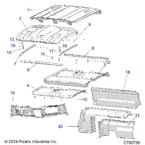 OPT, ROOF, PREM PREP AUDIO, REAR CLOSE OFF, COVER, AND DASH - R20RSB99A/B (C700739)