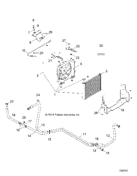ENGINE, WATER COOLING SYSTEM - R16RTAD1A1/E1 (700362)