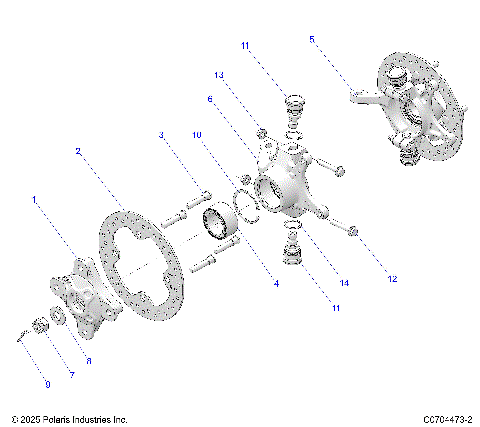 SUSPENSION, FRONT HUB