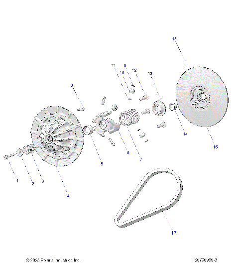 DRIVE TRAIN, SECONDARY CLUTCH