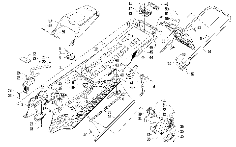 TUNNEL, REAR BUMPER, AND SNOWFLAP ASSEMBLY [99148]