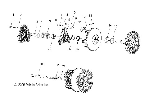 DRIVE TRAIN, PRIMARY CLUTCH - S08PB6FS/FE (49SNOWDRIVECLUTCH086008BALL)