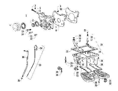 OIL PUMP AND PAN ASSEMBLY [96011]