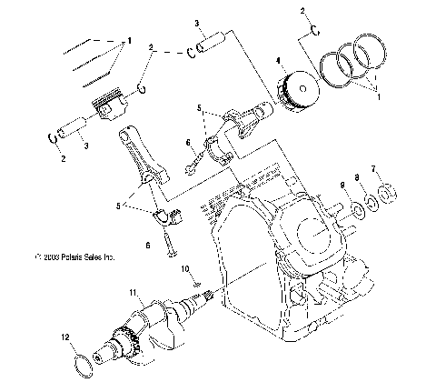 CRANKSHAFT and PISTON - C11RB63AA/AB (4985628562C08)