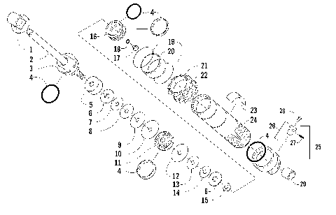REAR SUSPENSION FRONT ARM SHOCK ABSORBER [86842]