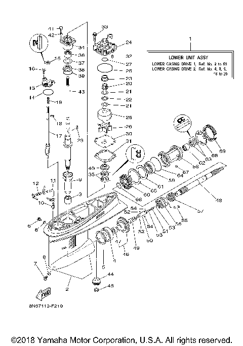 LOWER CASING DRIVE 1