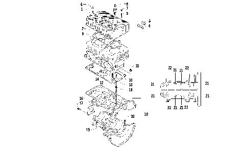CRANKCASE AND CYLINDER [91205]