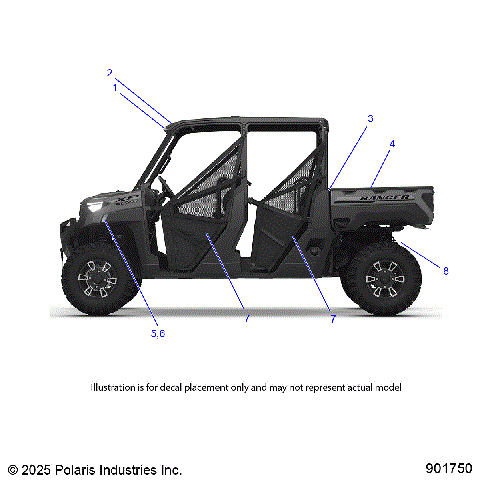 BODY, DECALS, GENERAL - R26RSE99A9/B9/AF/AH/BH/AB/BB/AS  (901750-1)